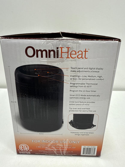 OmniHeat 1500 W Digital Ceramic Personal Desktop Space Heater 2 pack