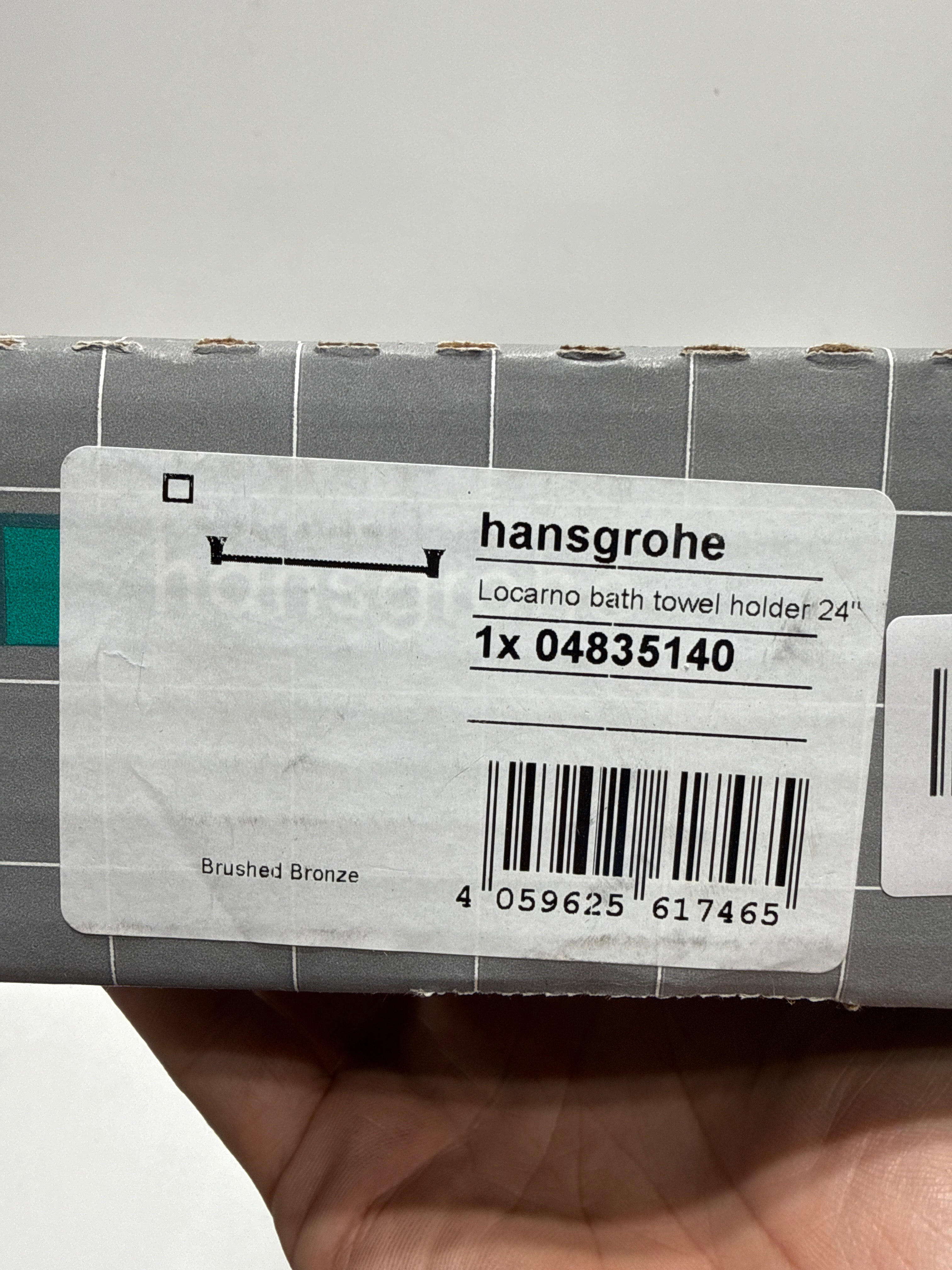 Hansgrohe 04835 Locarno 24" Towel Bar Brushed Bronze