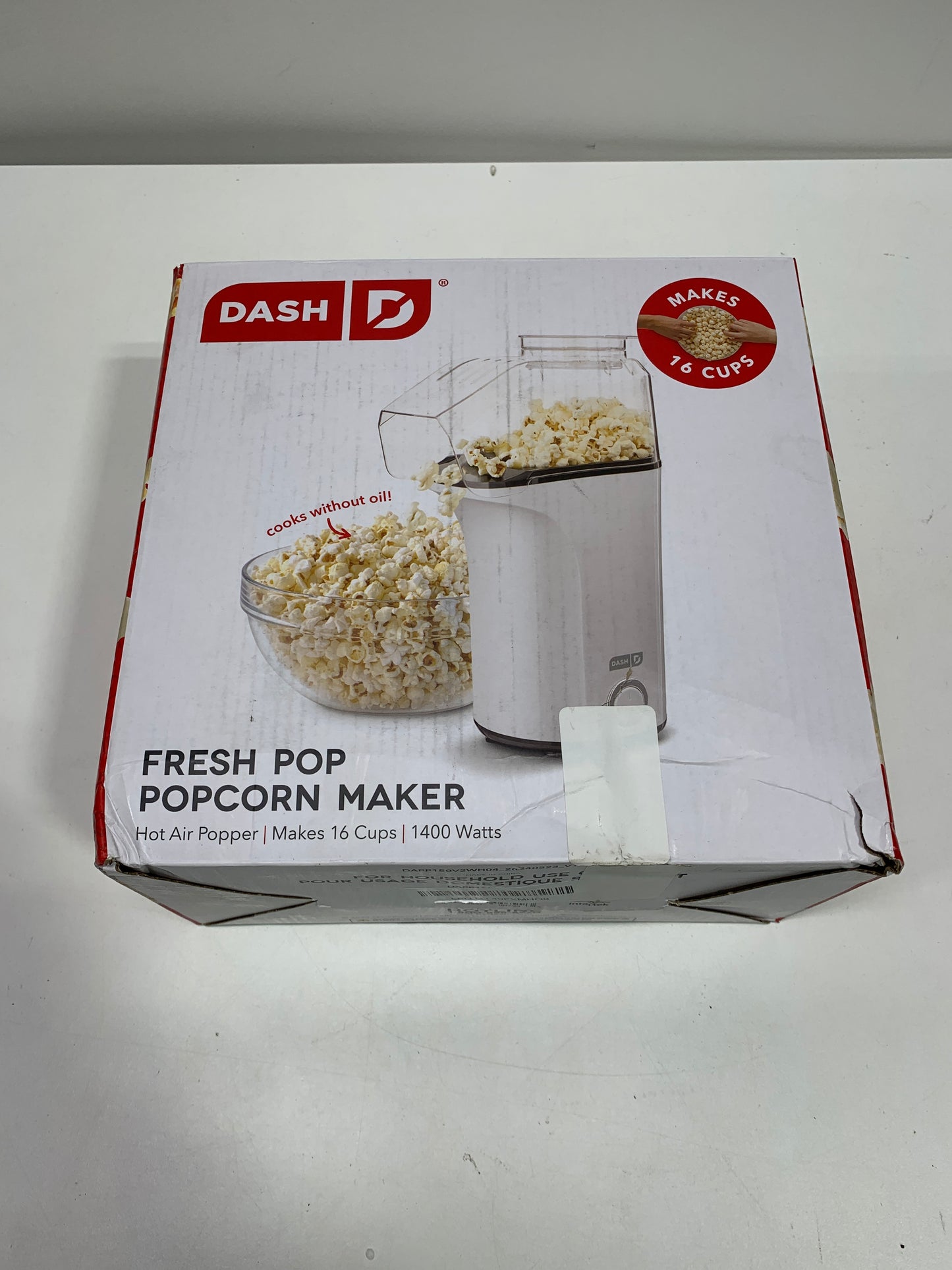 Dash Fresh Popcorn Maker - White
