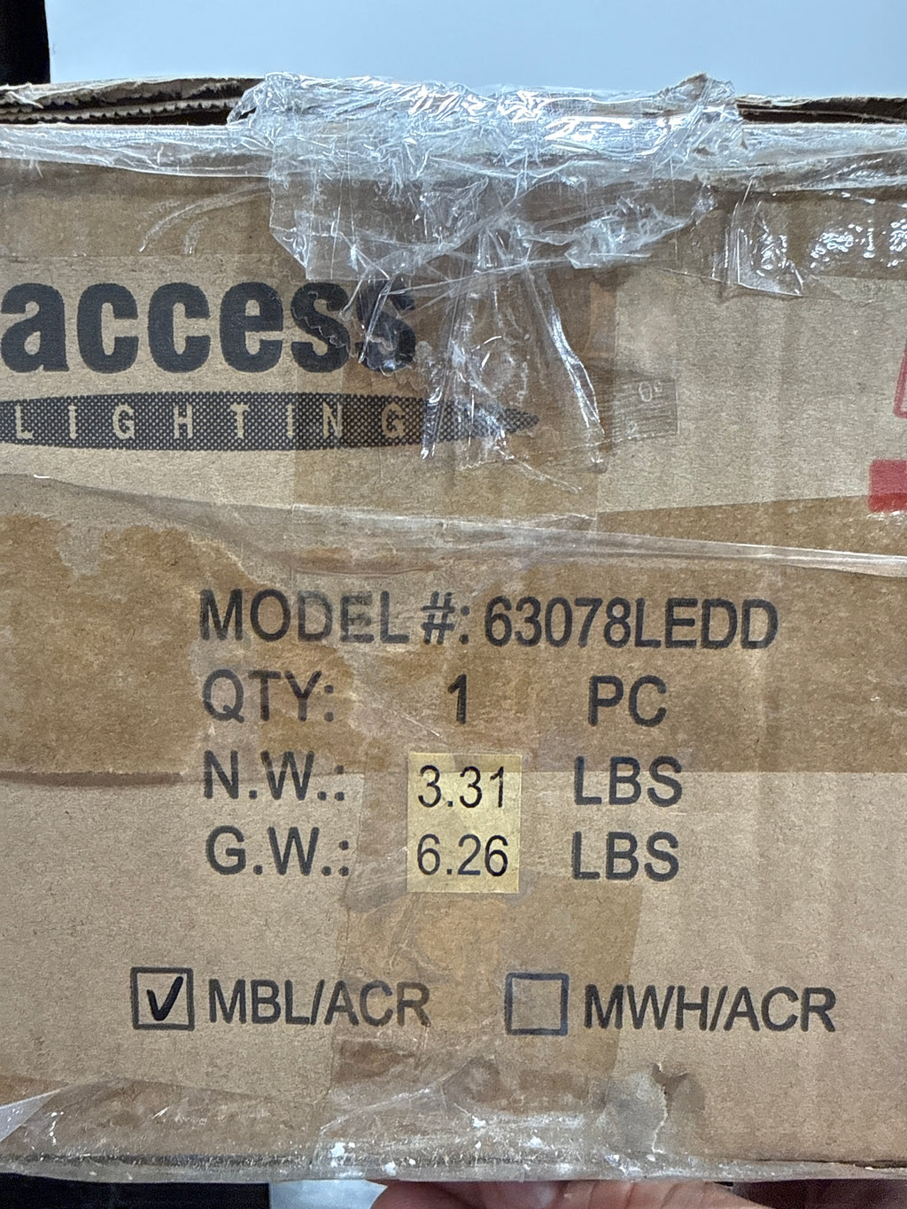 Access Lighting 63078LEDD-MBL/ACR Duo Semi-Flush Mount, Track Light, Matte Black