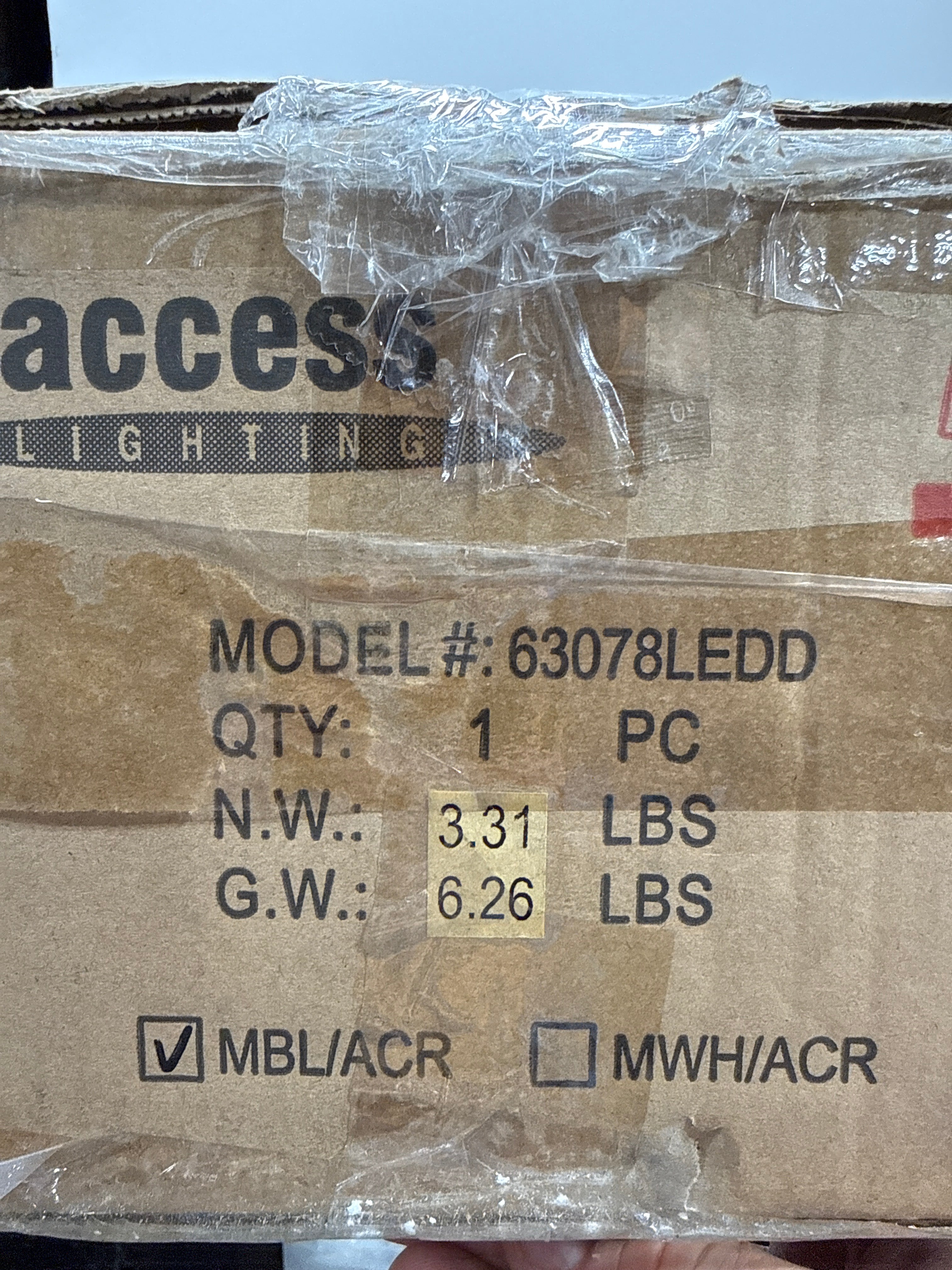 Access Lighting 63078LEDD-MBL/ACR Duo Semi-Flush Mount, Track Light, Matte Black