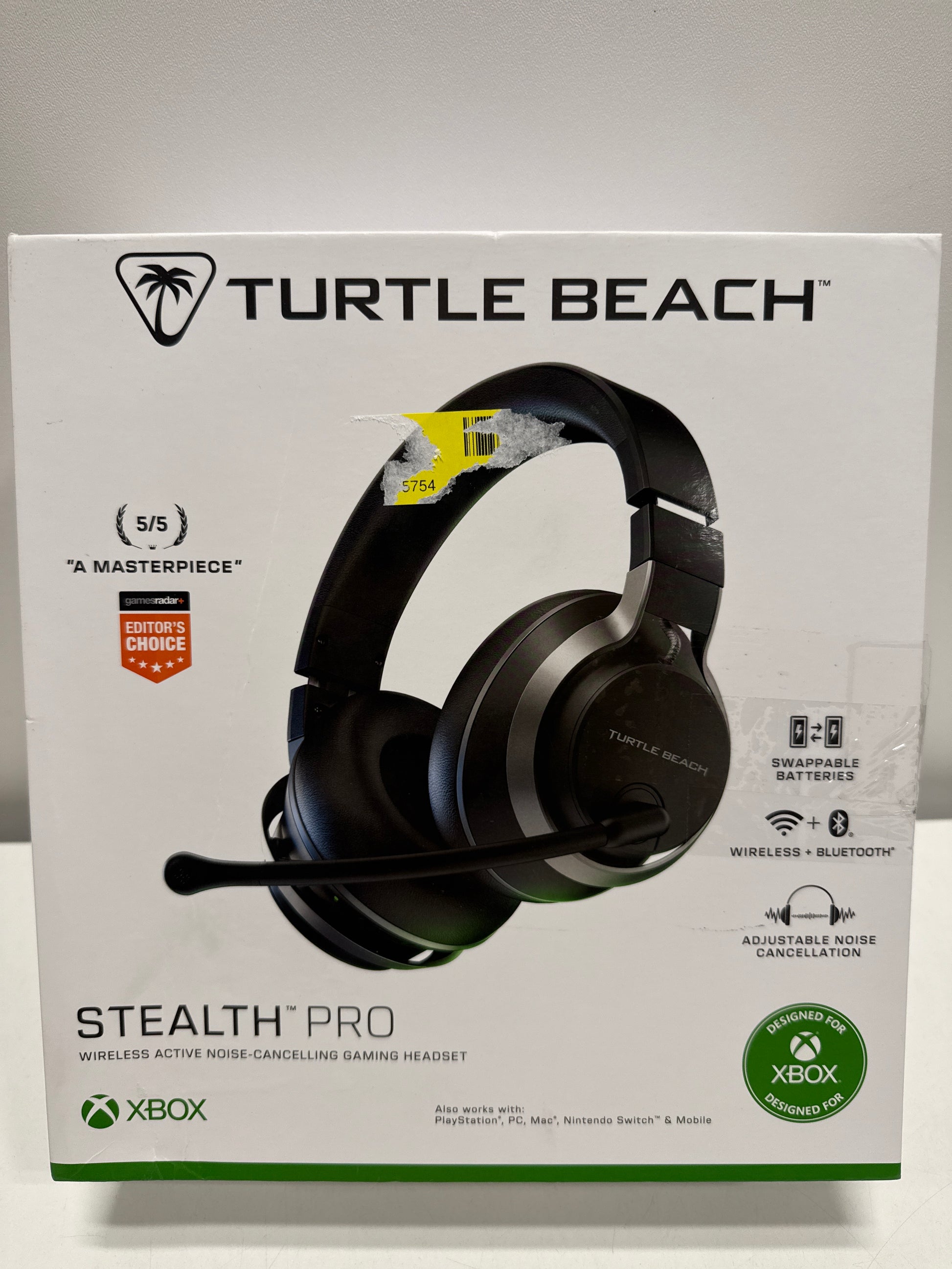 Turtle Beach - Stealth Pro Wireless Over-Ear Noise-Cancelling Gaming Headset for Xbox Series X|S Xbox One PS5 PS4 PC &