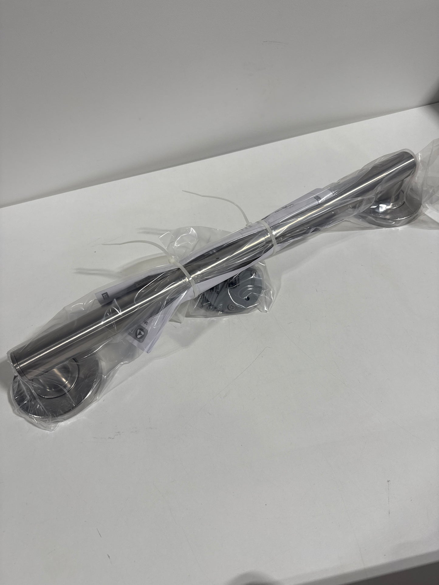 Contemporary 18 in. X 1-1/4 in. Concealed Screw Shower Grab Bar in Brilliance Stainless Steel