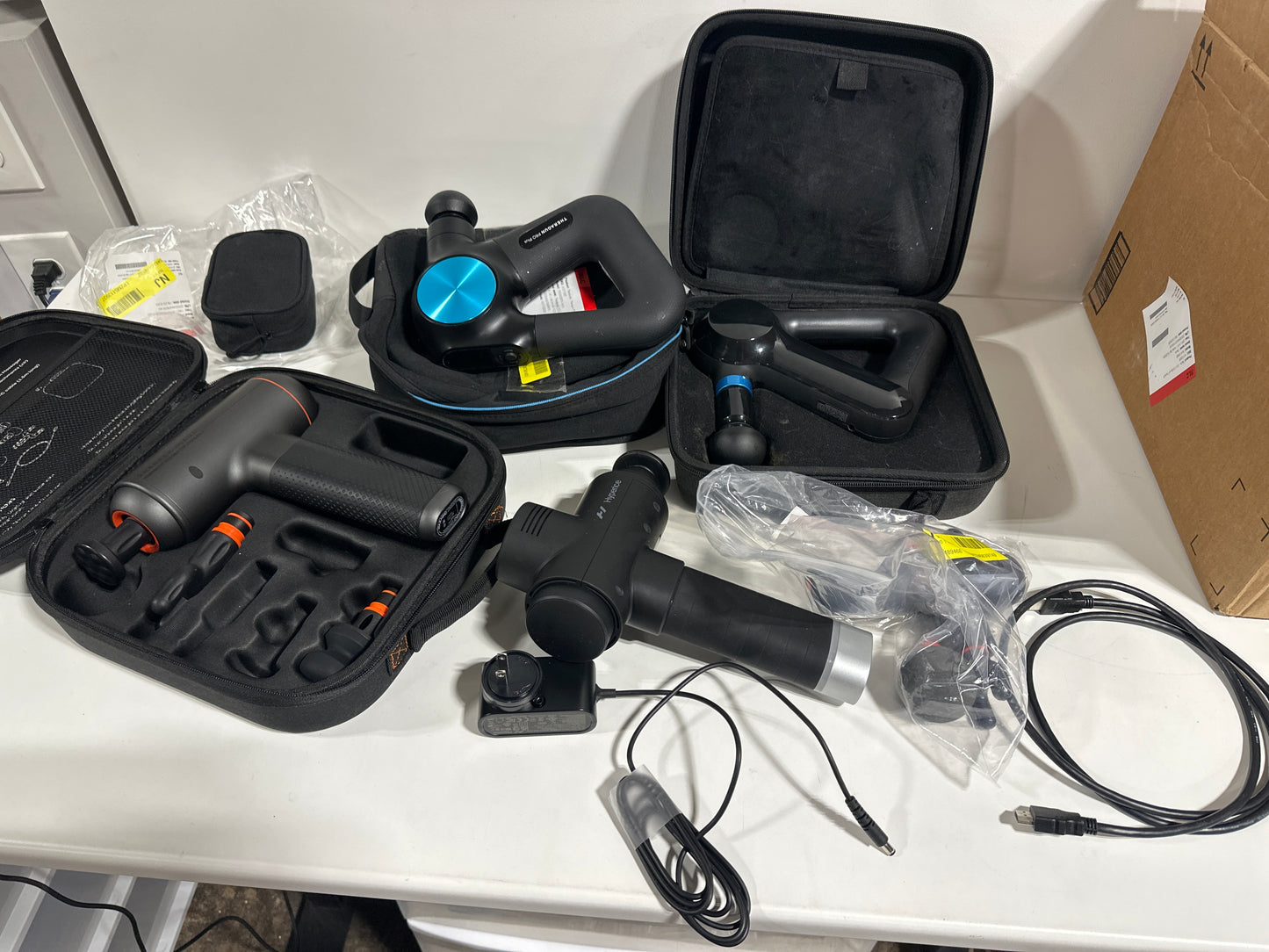 For Parts Lot of 6 Percussion Massagers Hyperice, Sharper Image and more