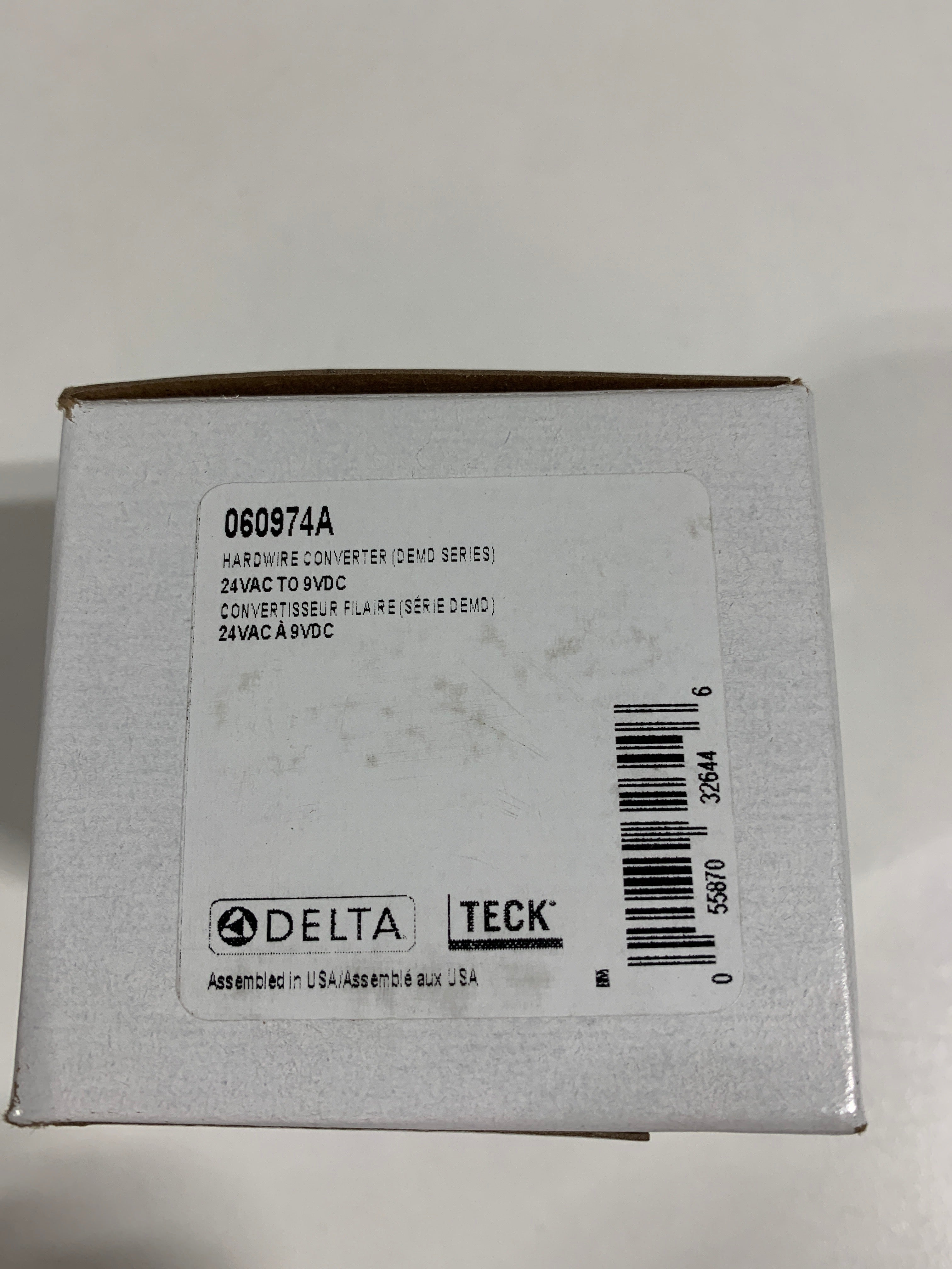 Delta Instit Parts Hardwire Converter - *Plumbing
