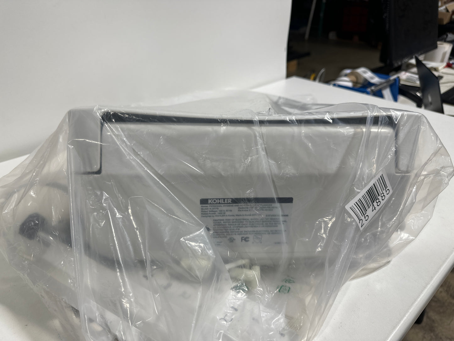 No Box Kohler K-28119 C3-325 Elongated Bidet Toilet Seat