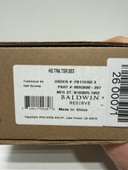 Baldwin HD.TRA.TSR Traditional Non-Turning One-Sided Dummy Door Knob with Square Rose Lifetime Polished Brass