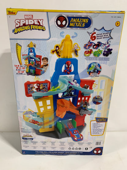 Marvel Spidey and Friends Amazing Metals City Track Set