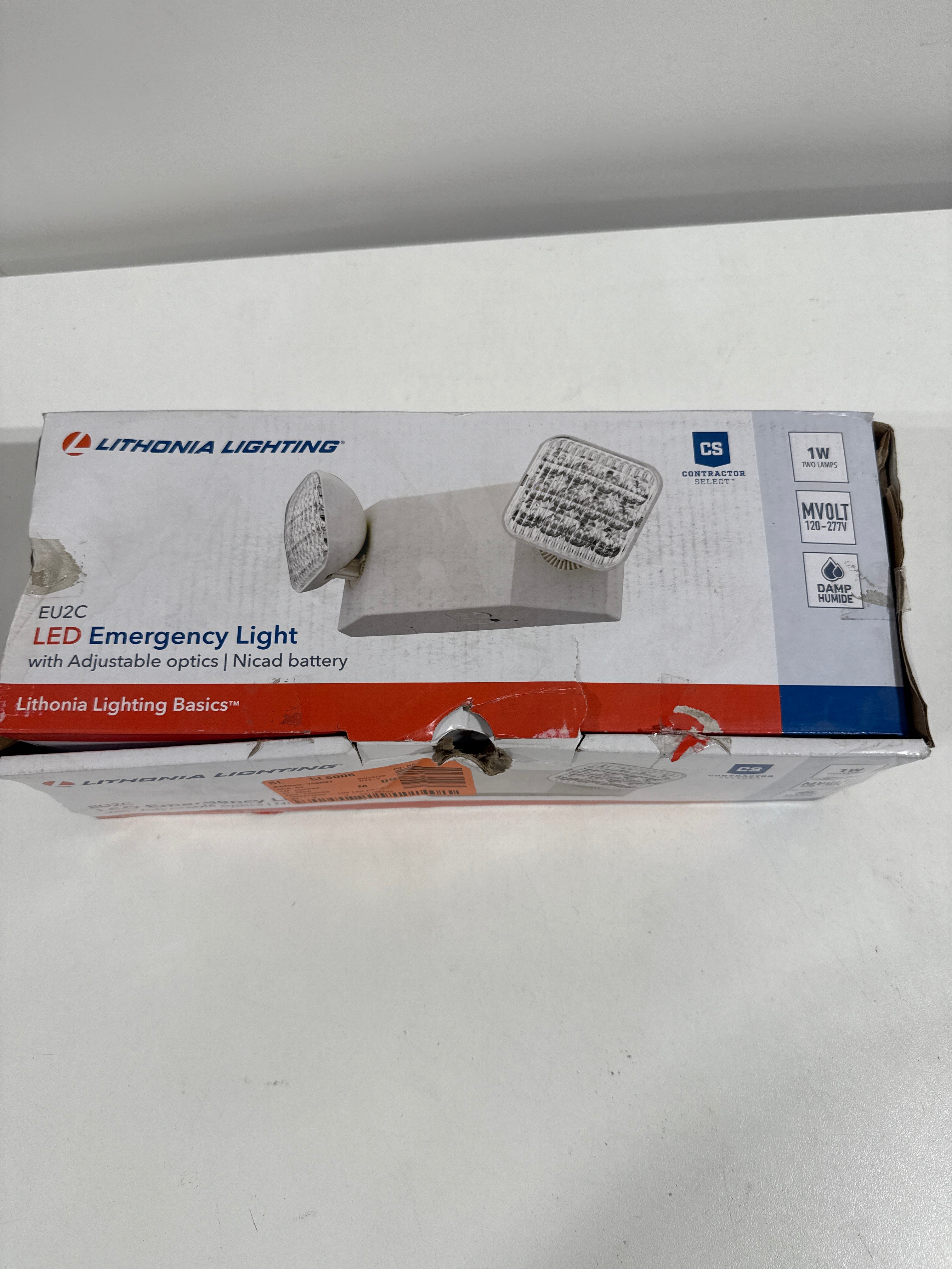Lithonia Lighting Switch Hardwired LED Off White Emergency Light - *Lighting & Electrical