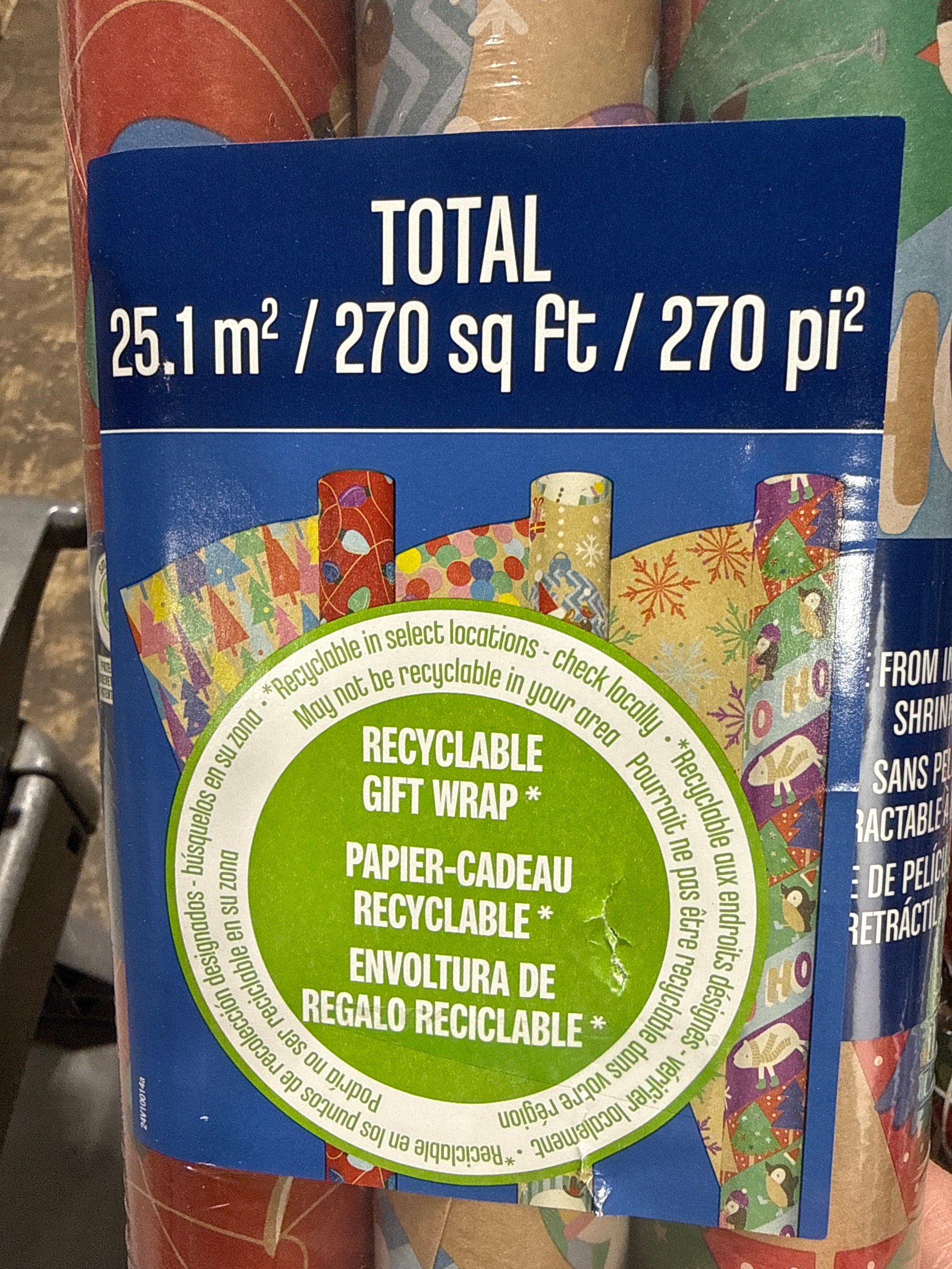 Kirkland Signature Double Sided Wrapping Paper 3-pack - *Christmas & Seasonal