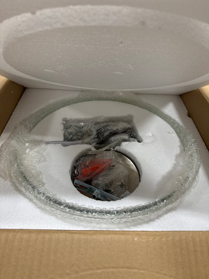 Progress Lighting Prismatic Collection 1-Light Pendant Brushed Nickel Clear Prismatic Glass Shade