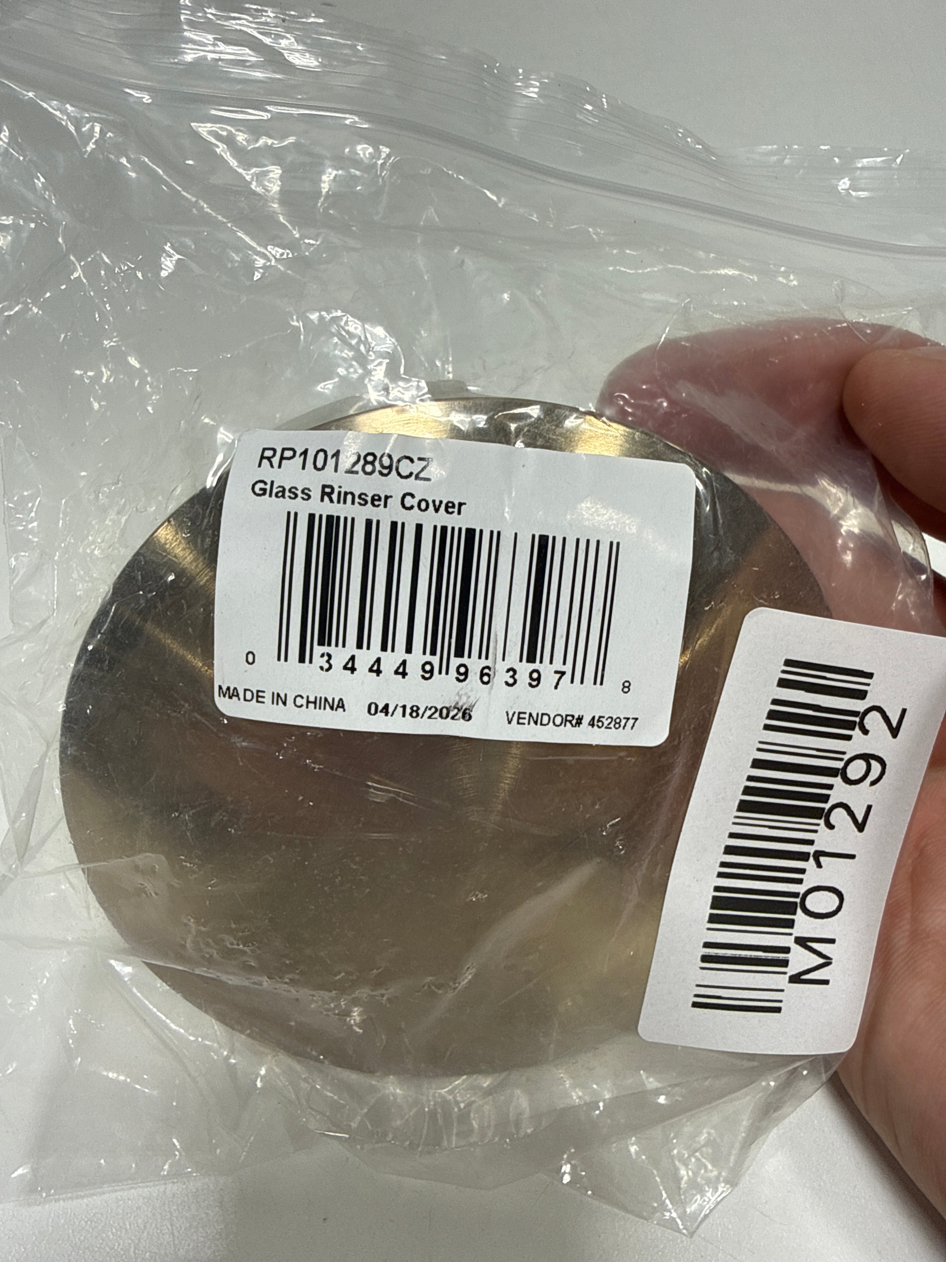 Delta Rp101289 Glass Rinser Cover - Bronze