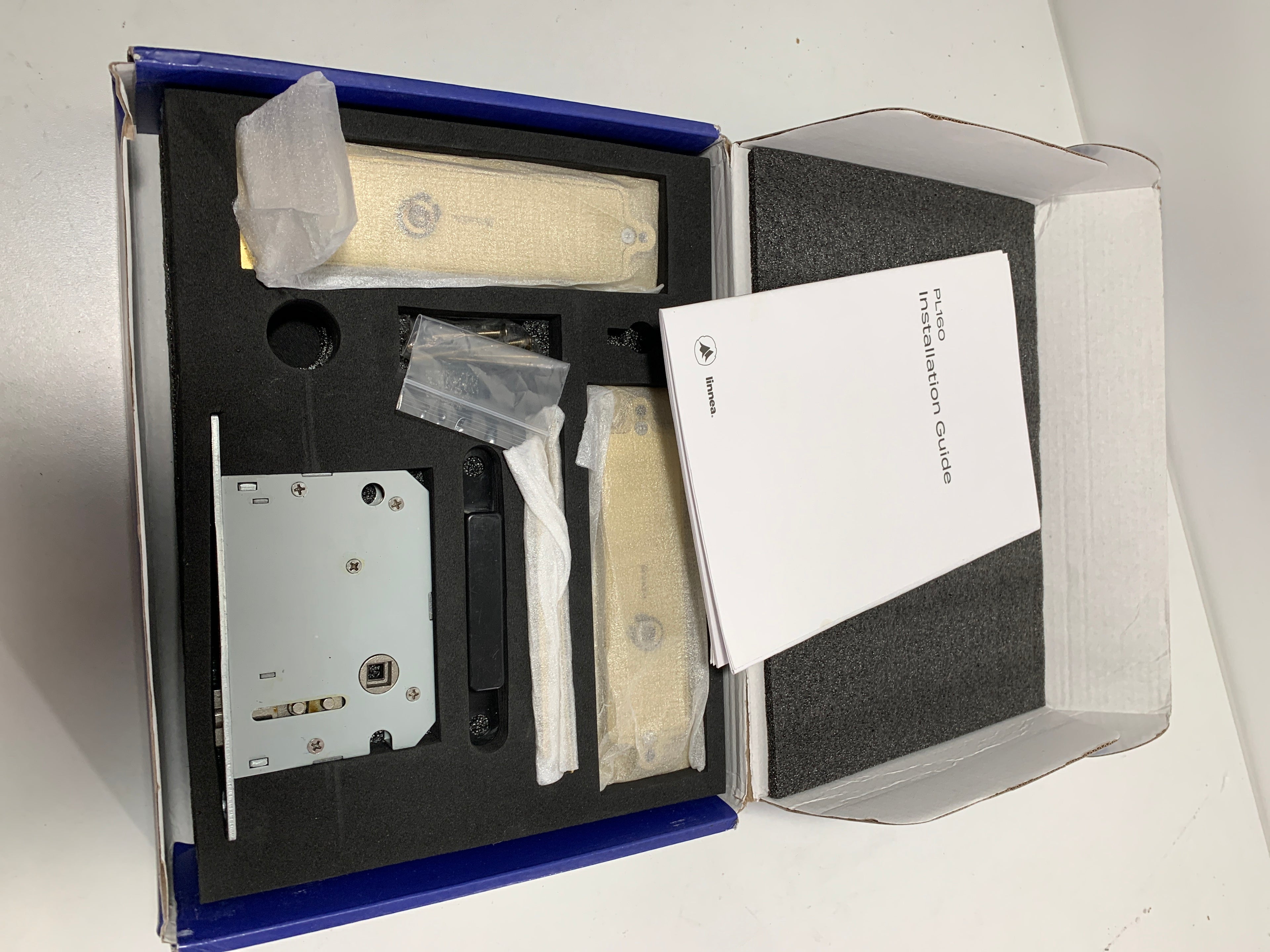 Linnea 304 Grade Stainless Steel Square Privacy Pocket Door Lock with Straight Pul - *Tools Hardware & Misc