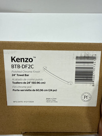 Pfister Kenzo 24" Towel Bar, Polished Chrome