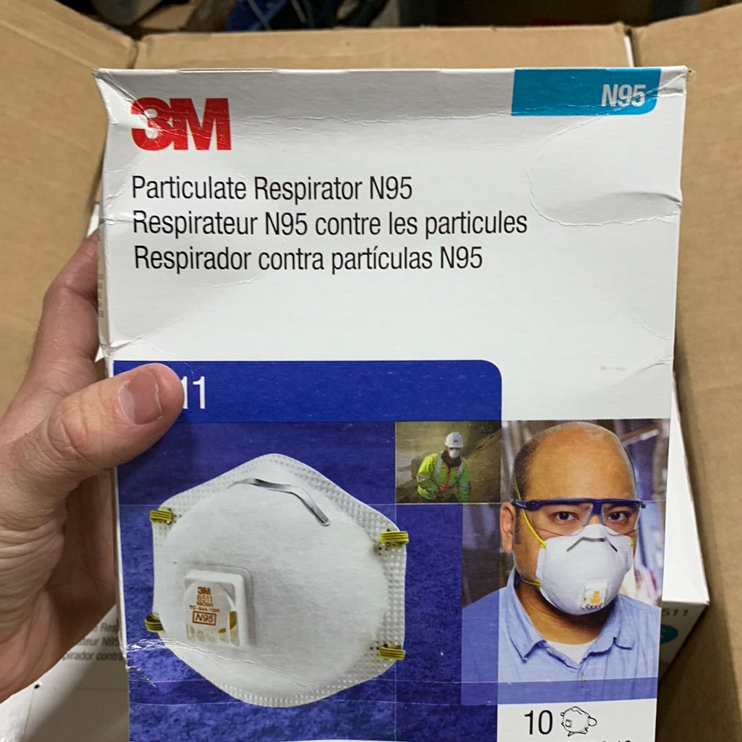3m Particulate Respirator 8511, N95 (pack of 80)