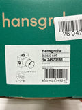 Hansgrohe 24573 Rough 2-Jet Showerhead Raindance Alive and Pulsify Valves Rough in Valves