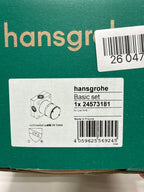 Hansgrohe 24573 Rough 2-Jet Showerhead Raindance Alive and Pulsify Valves Rough in Valves