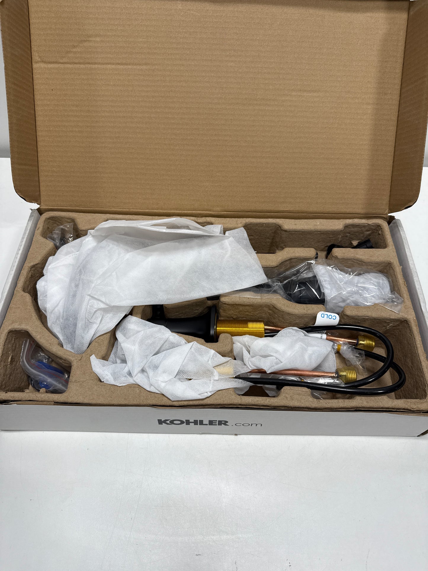 Kohler Terzet Widespread Bathroom Faucet | K-REC34946-4D-BL | Matte Black - *Plumbing