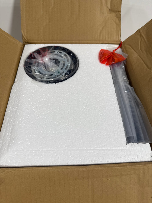 Octave 8 in. W X 10.5 in. H 1-Light Matte Black Pendant Light with Clear Glass Shade