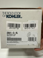 KOHLER K-33641-G-BL Elate® Single-Function Showerhead, 1.75 GPM, Powerful Flow Shower Head, Easy Maintenance, Sleek Design, Matte Black