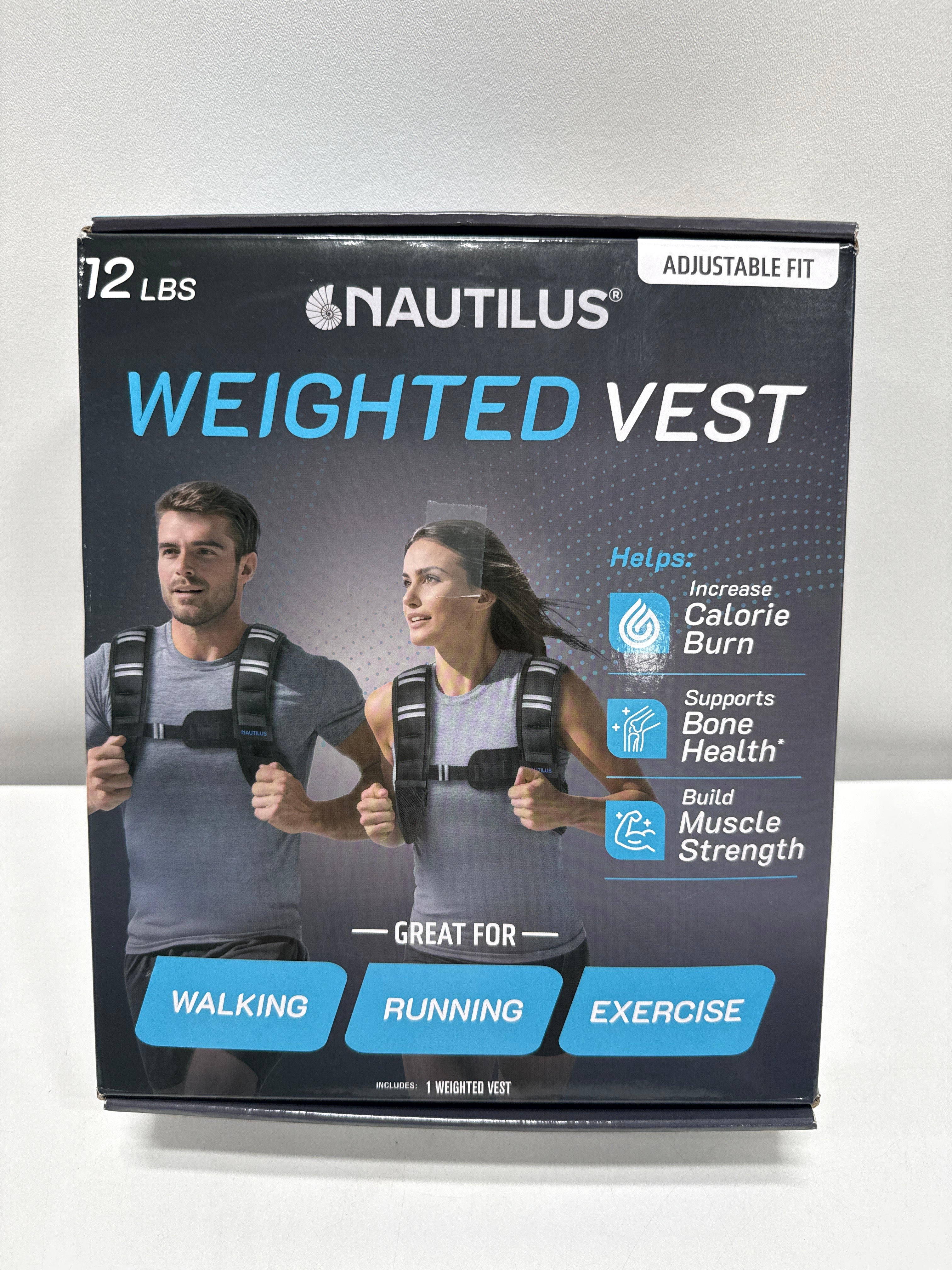 Nautilus Weighted Vest 12 lb. with Adjustable Fit