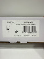 Used Brizo RP72414 1-5/8" Push Button Drain Assembly