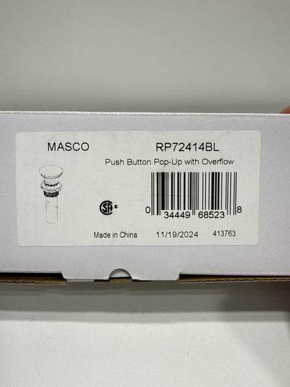 Used Brizo RP72414 1-5/8" Push Button Drain Assembly