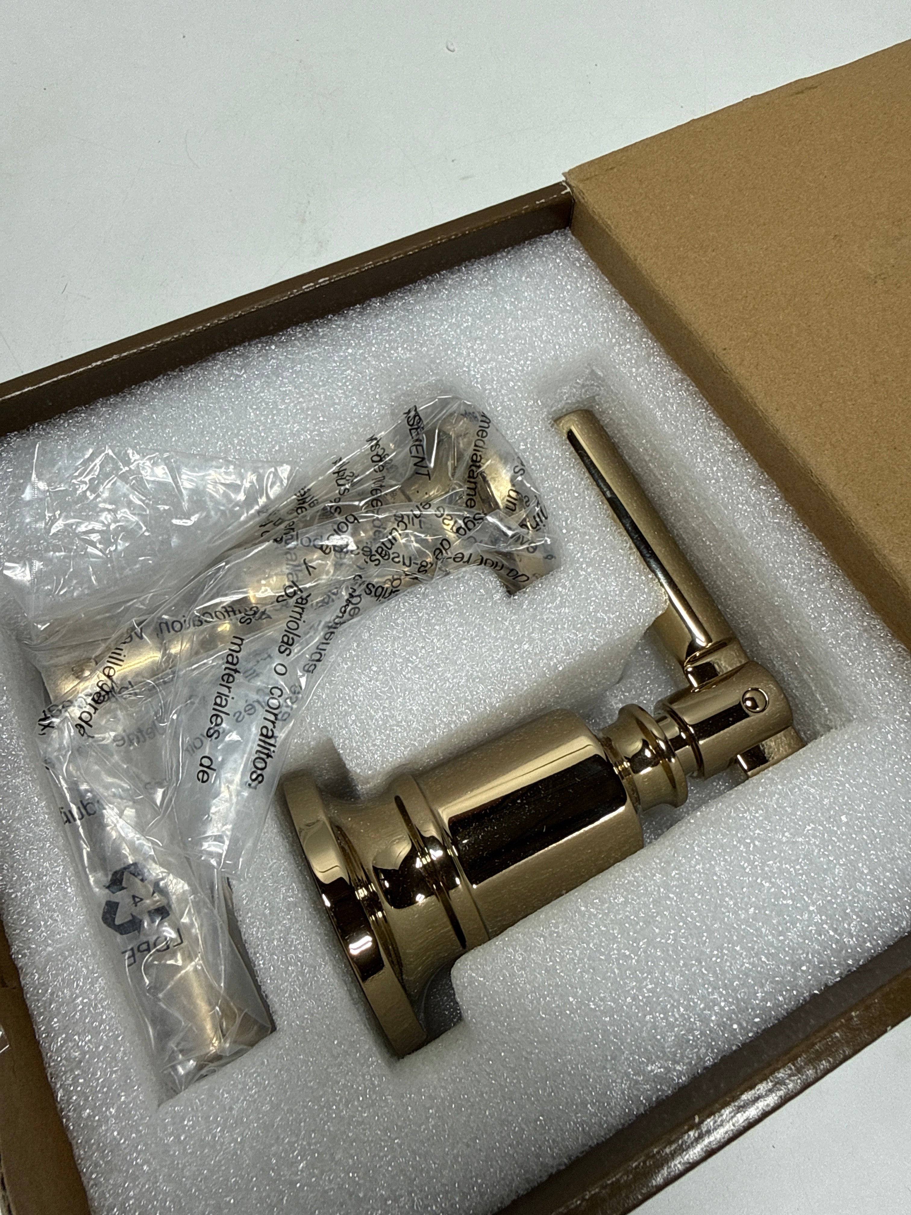 Brizo HL70476 Invari Wall Mount Tub Filler Lever Handle Kit Polished Gold