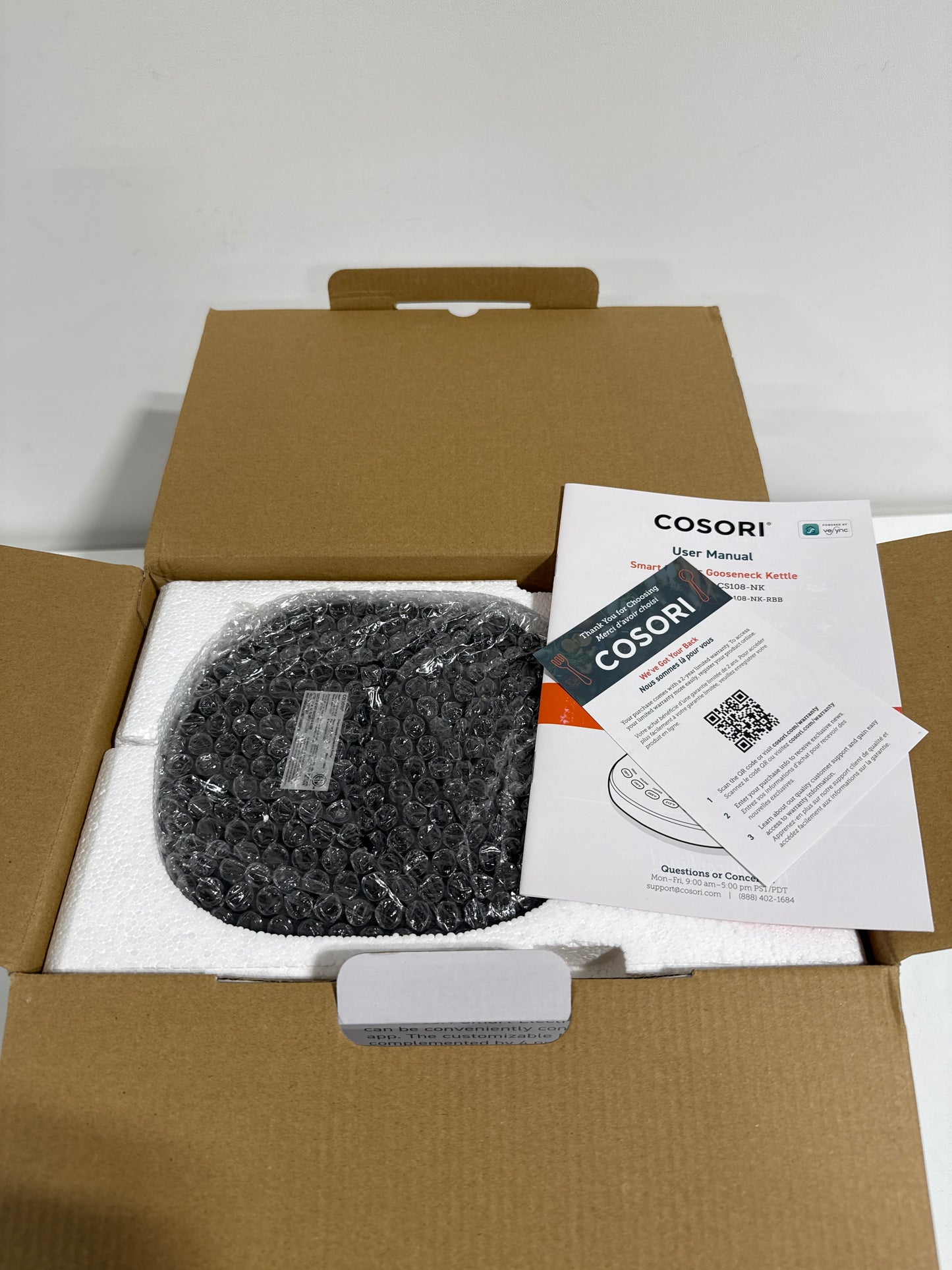 Smart Gooseneck Kettle, 0.7L, Black