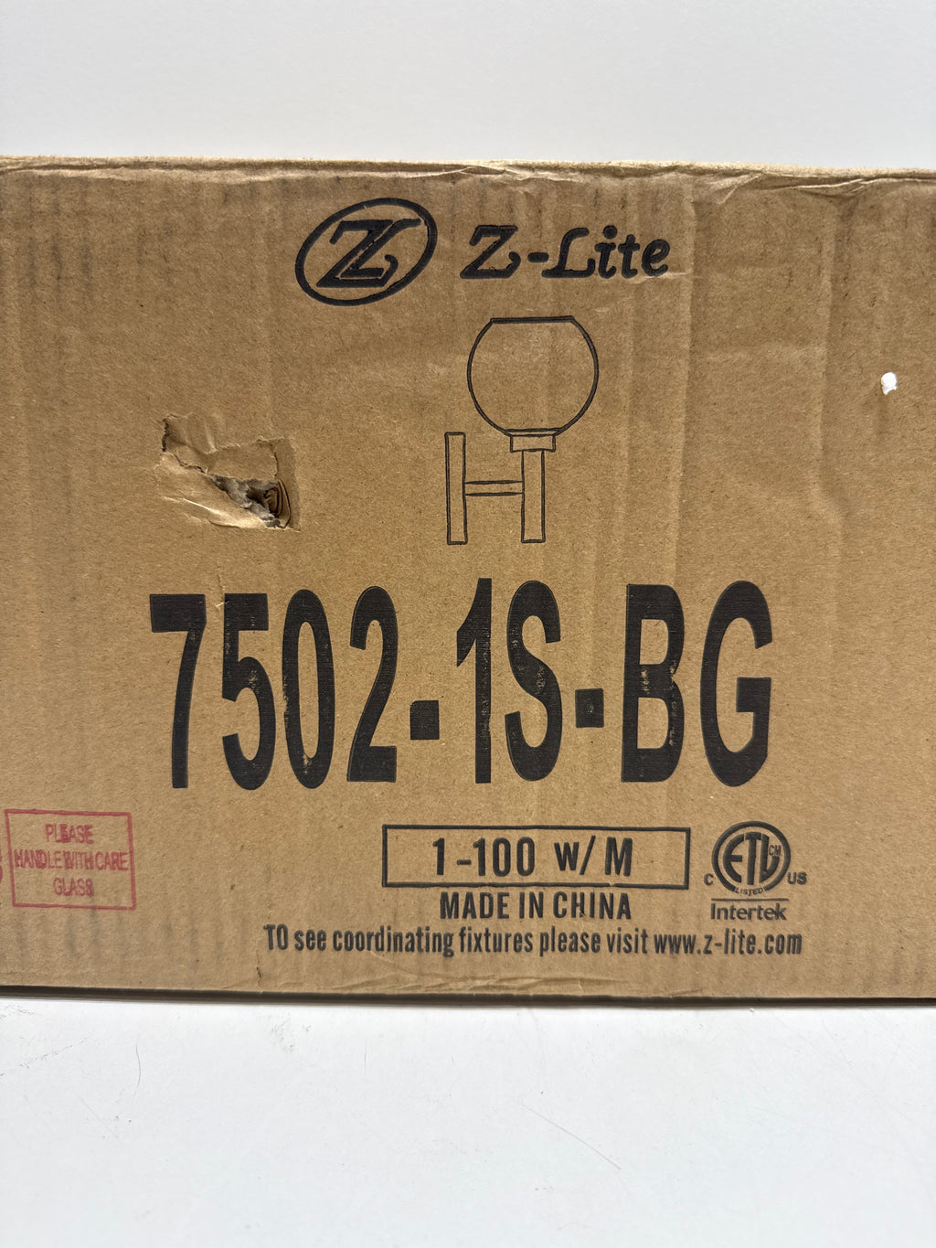 Z-Lite Sutton 10 Inch Wall Sconce Sutton - 7502-1S-BG - Modern Contemporary