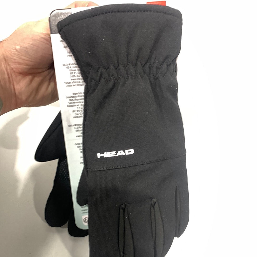 HEAD Men’s Waterproof Hybrid Gloves Black