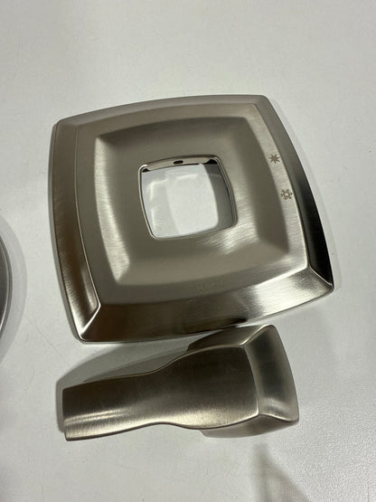 Moen UT2691 Voss Pressure Balanced Valve Trim Only with Single Lever Handle - Less Rough in Brushed Nickel