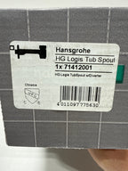 hansgrohe Tub Spout with Diverter Premium 3-inch Modern Tub Spout in chrome, 71412001