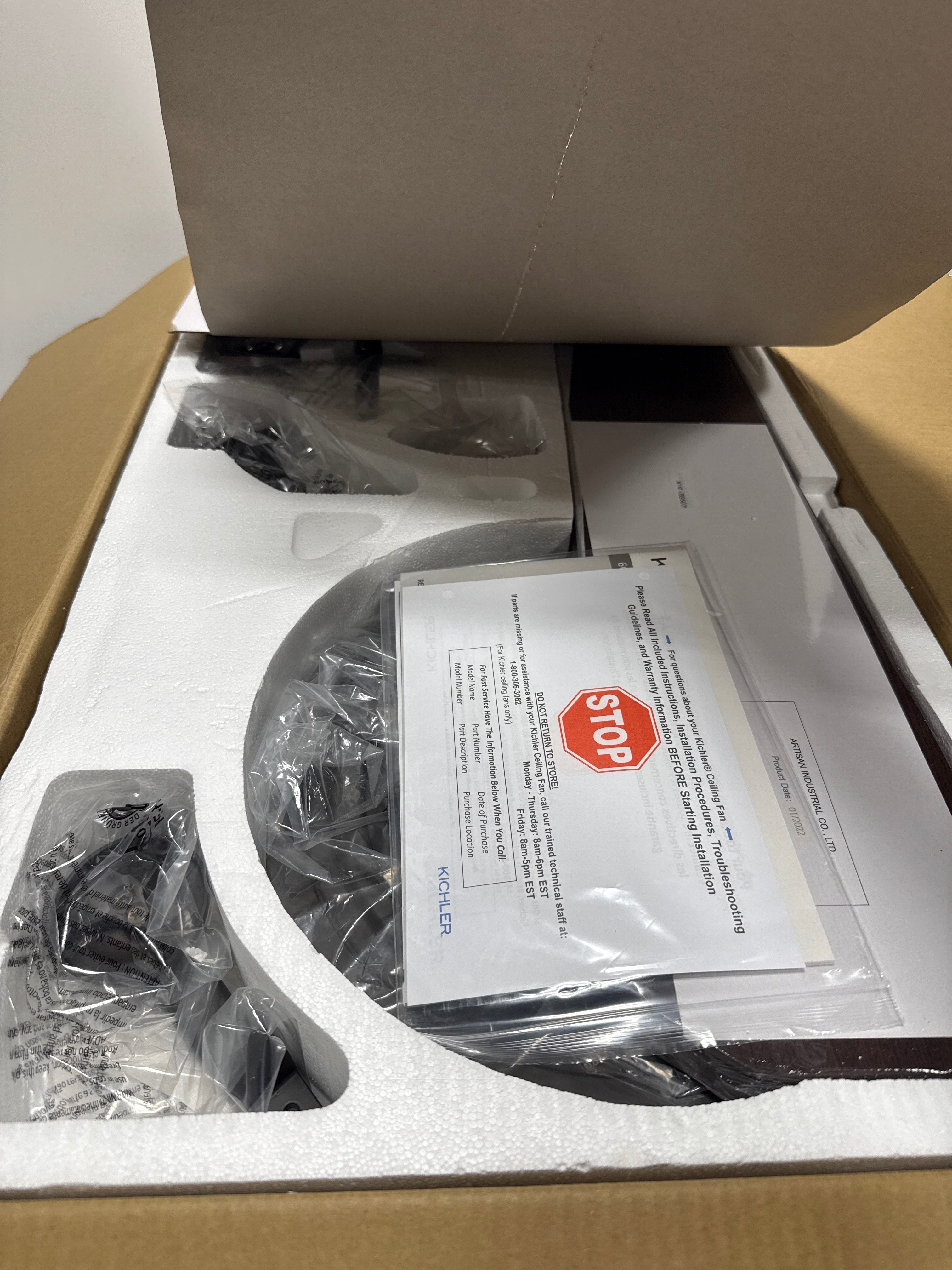 Kichler Lighting Rise 60 Inch Ceiling Fan with Light Kit Rise - 300370OZ - Traditional