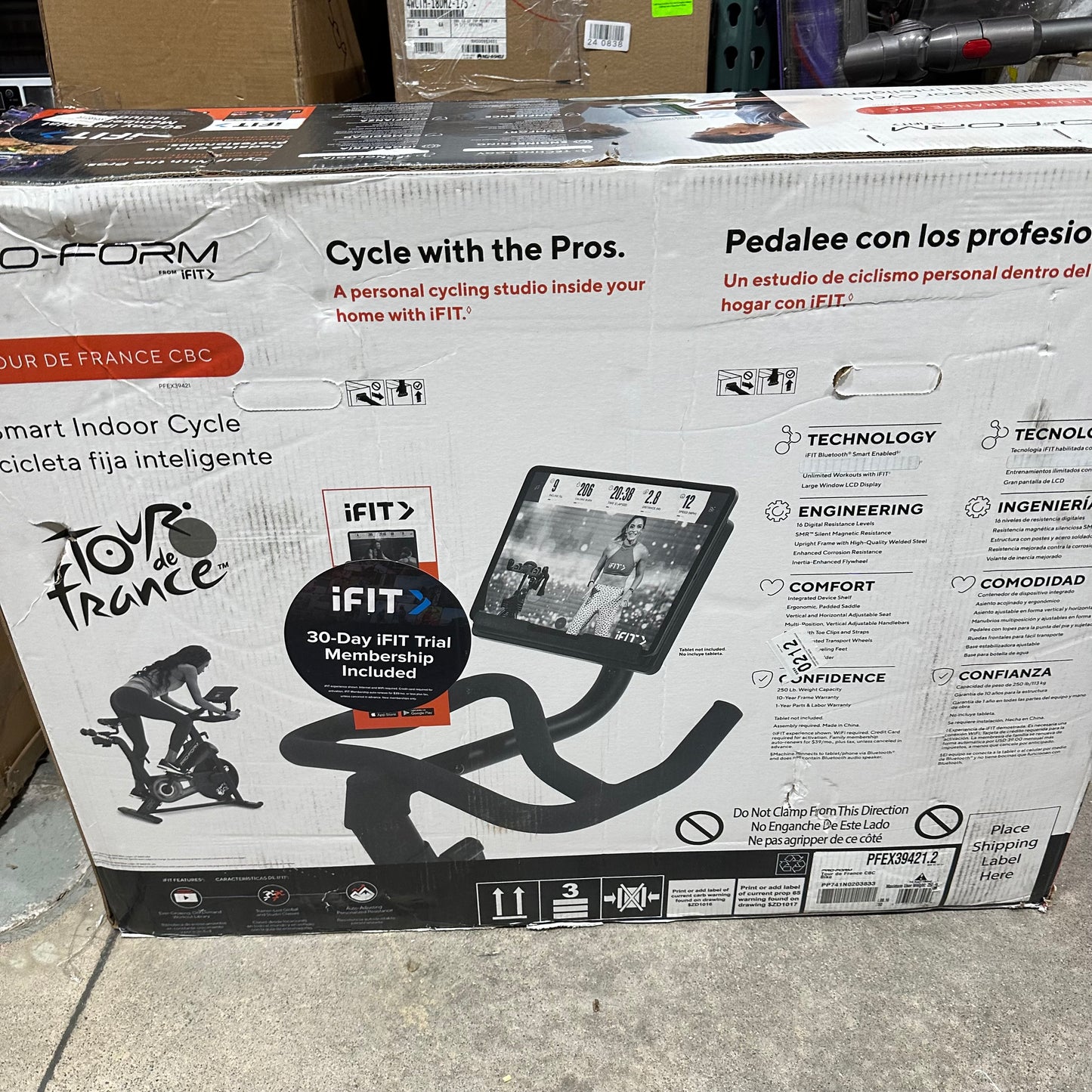 Proform Tour De France CBC Exercise Spin Bike with Tablet Holder (2nd)