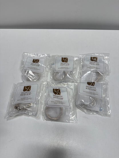 6 x Belwith Keeler B076180 Trellis 2" Designer Open Ring Pendant Cabinet / Drawer Knob Champagne Bronze
