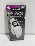 4 Kirkland Signature Golf Gloves Premium Cabretta Leather M/L