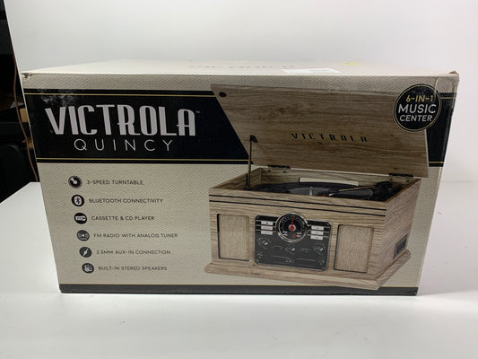 Victrola 6-in-1 Nostalgic Bluetooth Record Player with 3-speed Turntable