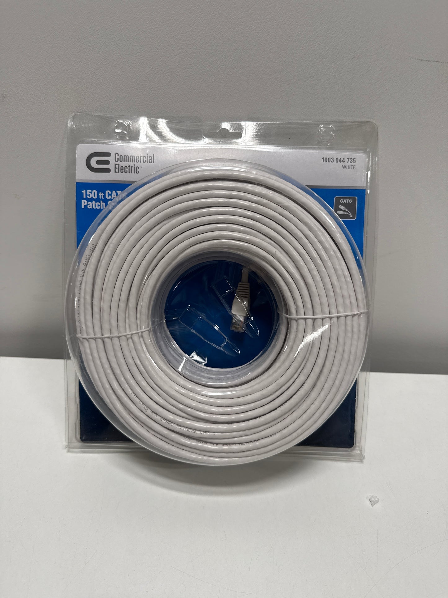 Commercial Electric - 150 ft. CAT6 Ethernet Cable in White