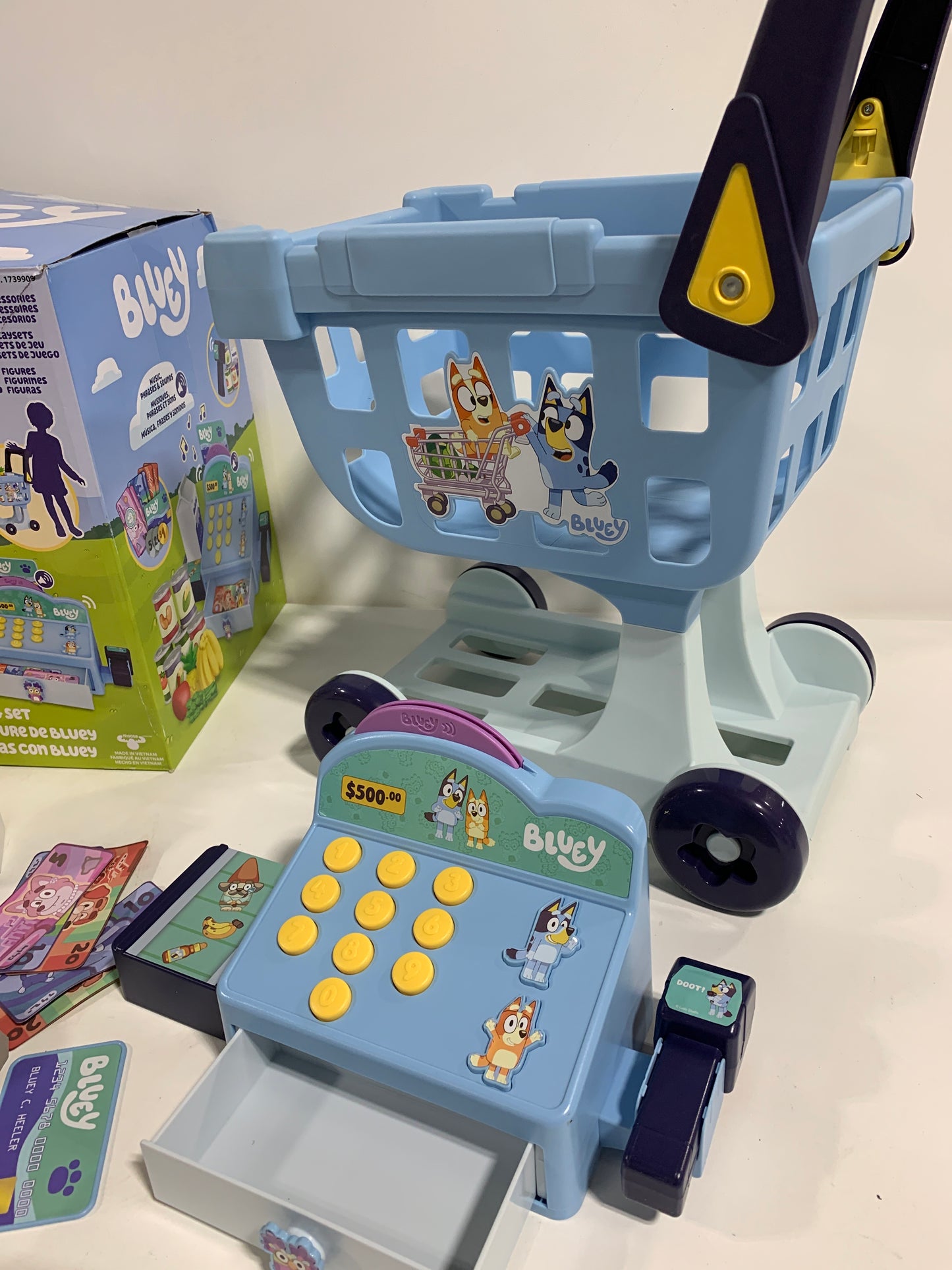 See Desc Bluey 's My Size Shopping Set Takes Your Child Into the World of Bluey