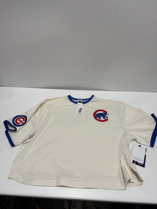 MLB Chicago Cubs Women's Champion Antique White Mesh Jersey - M