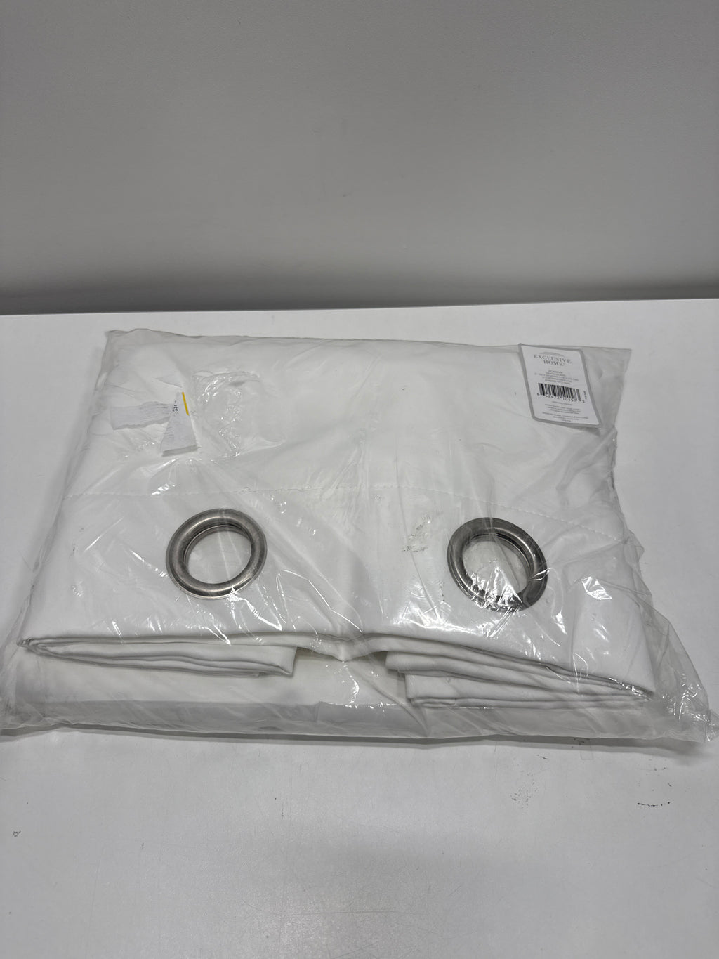 Exclusive Home Curtains Academy Total Blackout Grommet Top Curtain Panel Pair 52 X 84 White