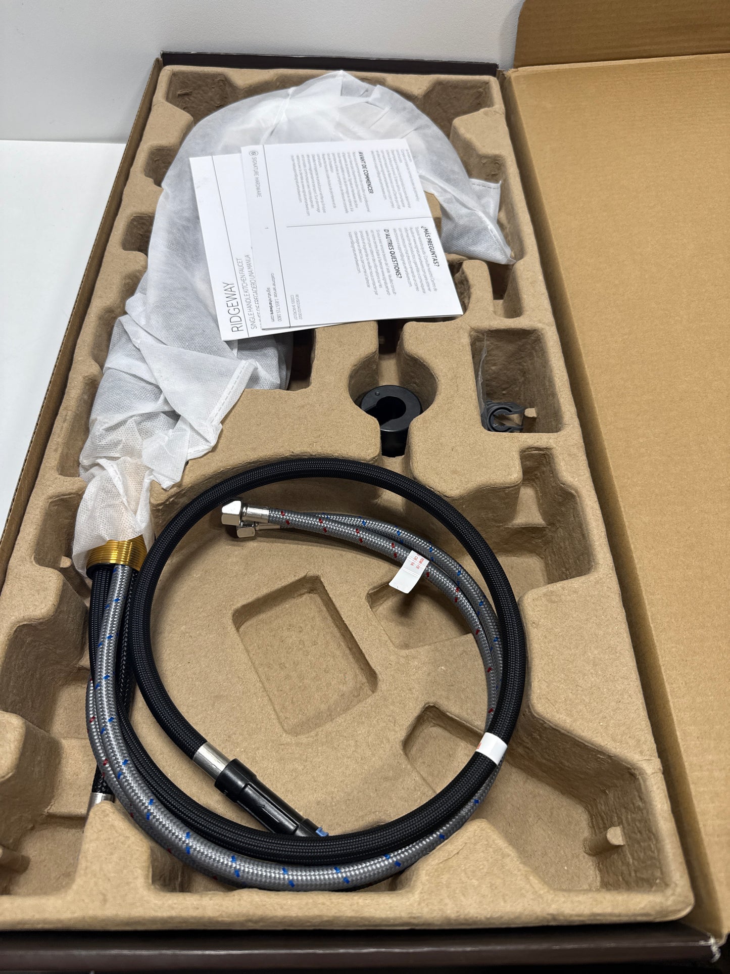 Ridgeway Single Handle Pull Down Sprayer Kitchen Faucet in Oil Rubbed Bronze
