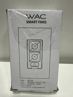 WAC Lighting 6-Speed Bluetooth Ceiling Fan Wall Control with Single Pole Wall Plate Model: WC20-W