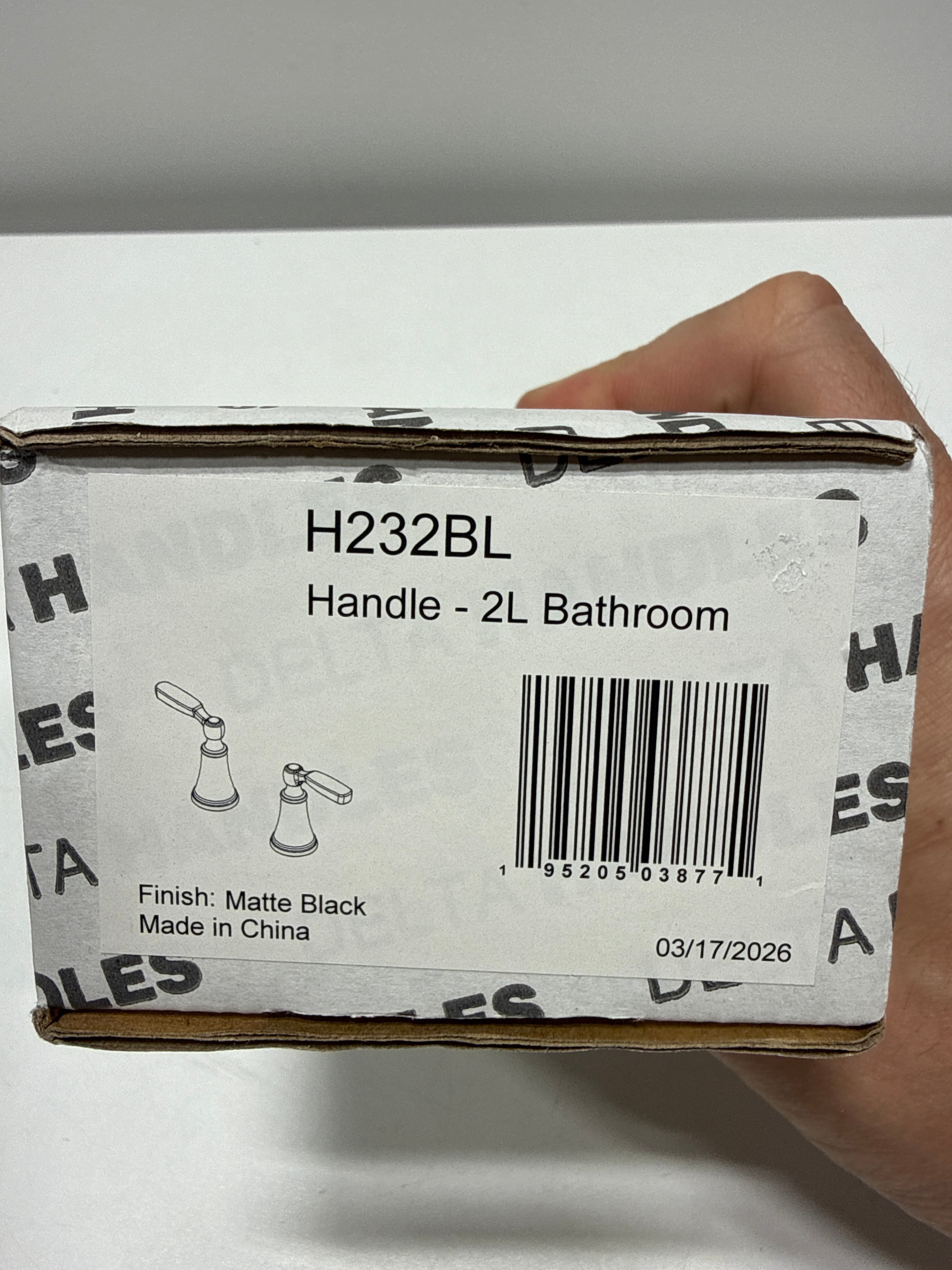 Delta Faucet H232BL Handles Matte Black