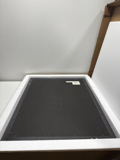 Design House Shorewood Mirror, Matte Black Wood Frame, Rectangle, 24 in x 0.75 in x 30 in, 589648