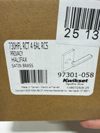 Kwikset 730Hflrct Halifax Privacy Door Lever Set - Brass - *Tools Hardware & Misc