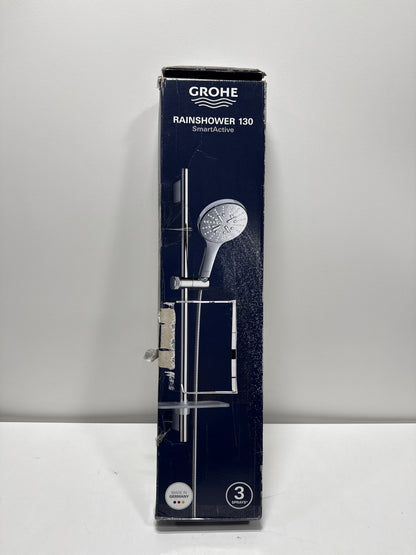 GROHE 26547000 Rainshower SmartActive 24" Shower Slide Bar Kit - 3 Sprays, 1.75 gpm, Starlight Chrome
