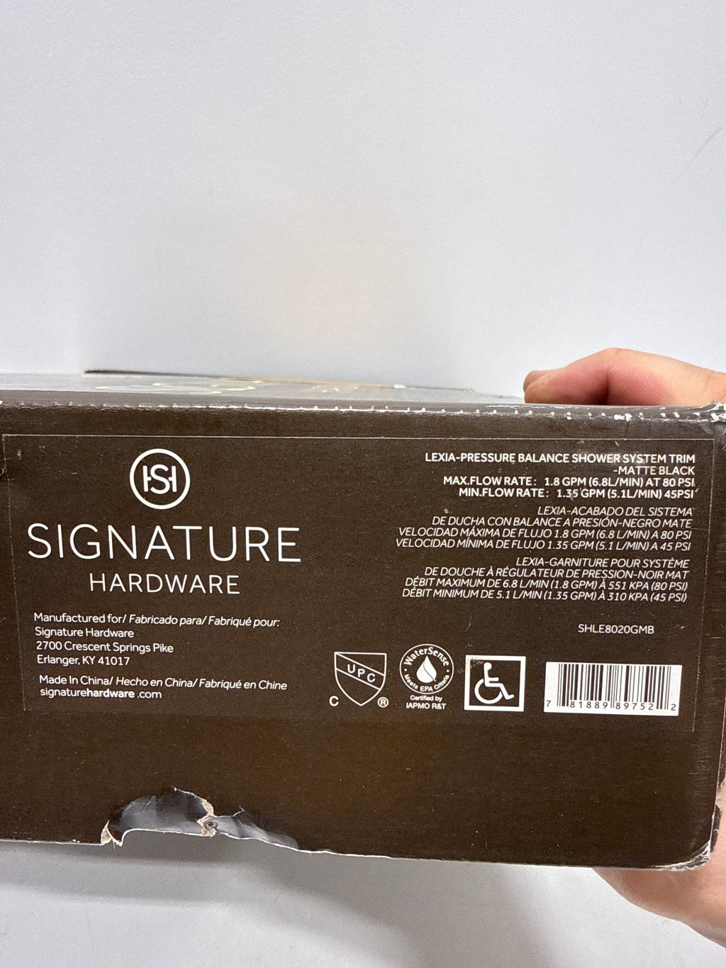 Signature Hardware 483905 Lexia Pressure Balance Shower Only Package Trim - Less Rough-in Valve Matte Black