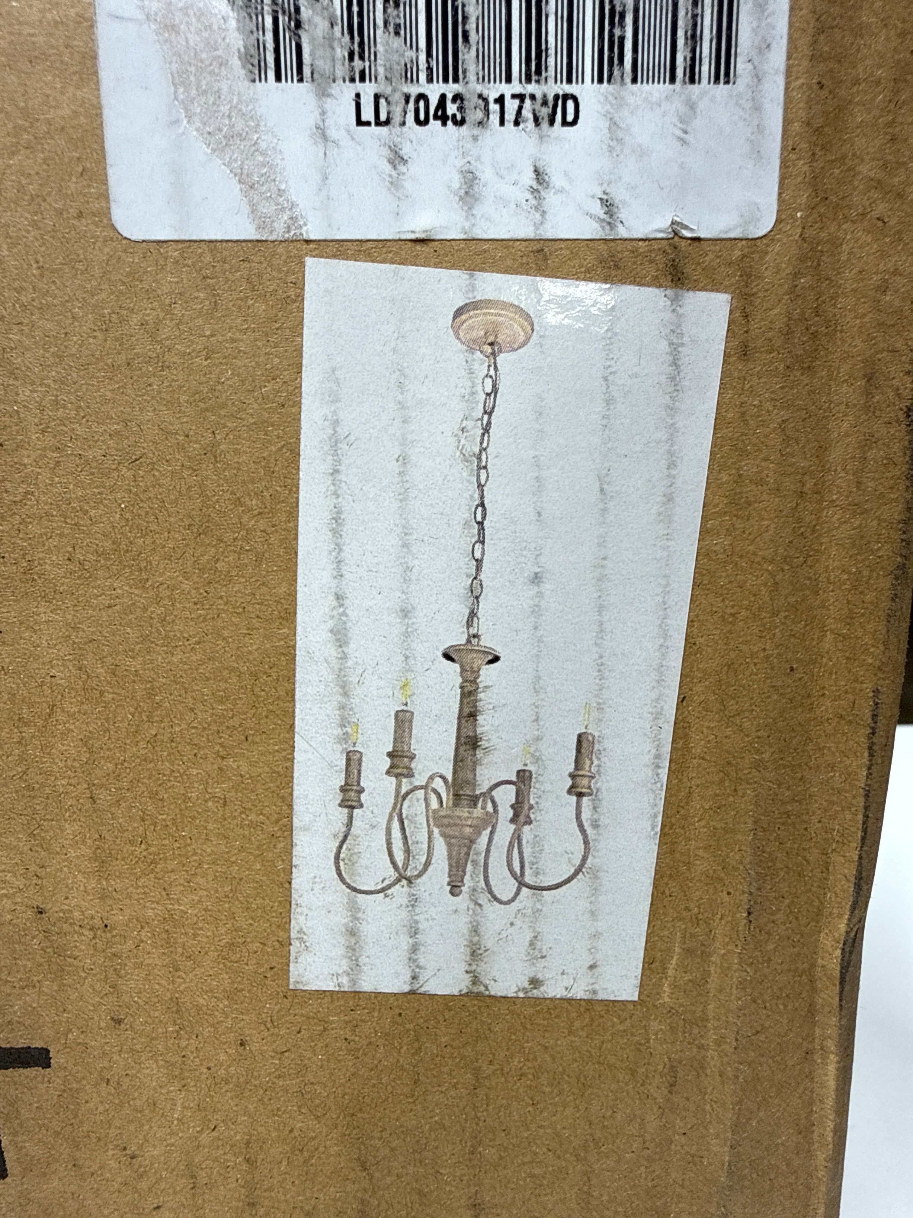Elegant Lighting Flynx 17 Inch 4 Light Mini Chandelier Flynx - LD7043D17WD - Traditional